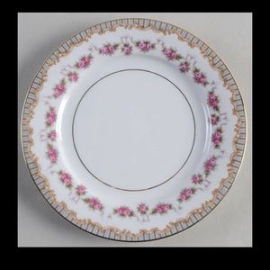 RARE Vintage Noritake Ridgewood Salad Dinner Gold Plate 7 1/2" - Dinnerware